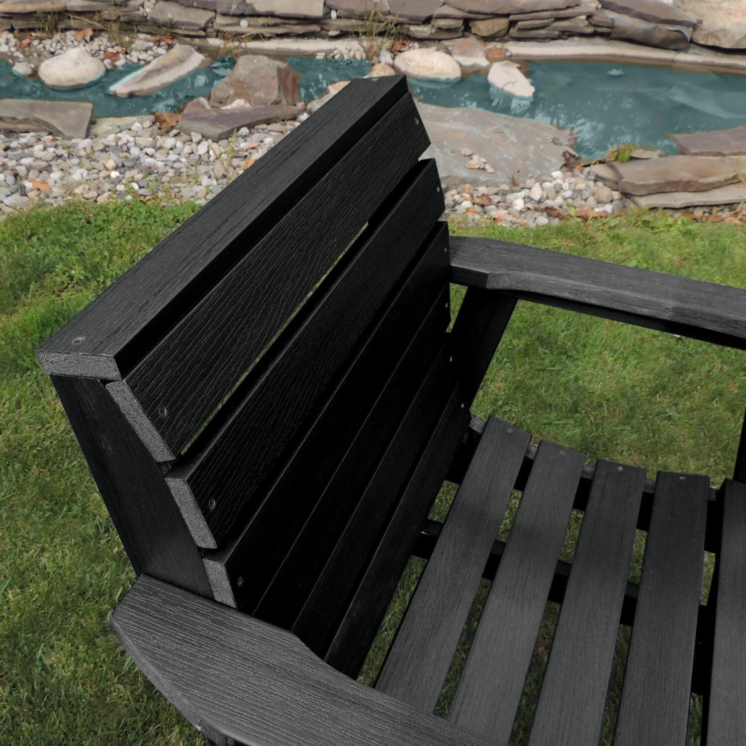 Lakeview Elm Pointe Garden Chair - Black - Back thumbnail