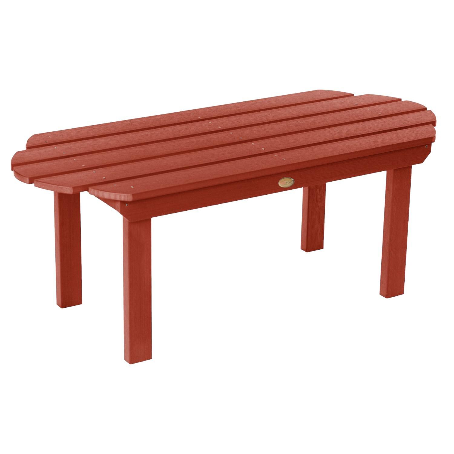 Lakeview Paradise Key Coffee Table - Rustic Red - On White thumbnail