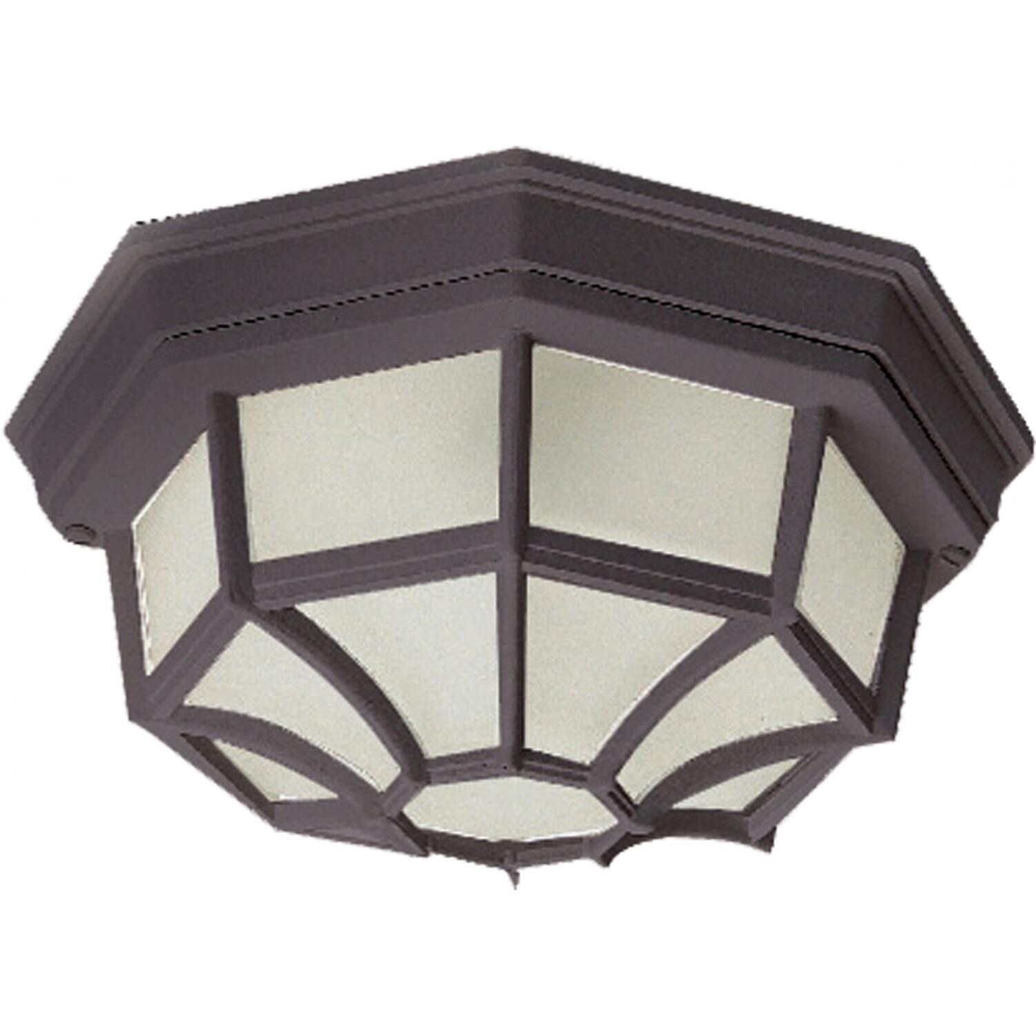 Maxim Crown Hill Two Light 11-Inch Outdoor Flush Mount - Rust Patina - 1020RP