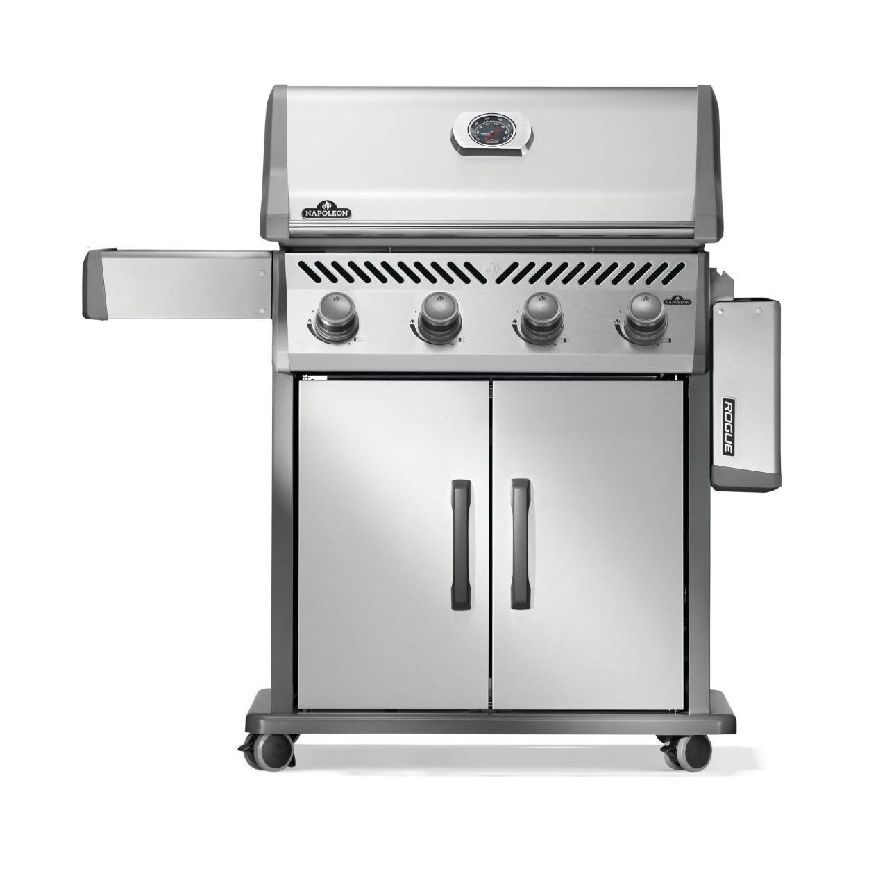 Napoleon R525NSS-2 Rogue 525 4-Burner Natural Gas Grill - Shelf Down - White Background thumbnail