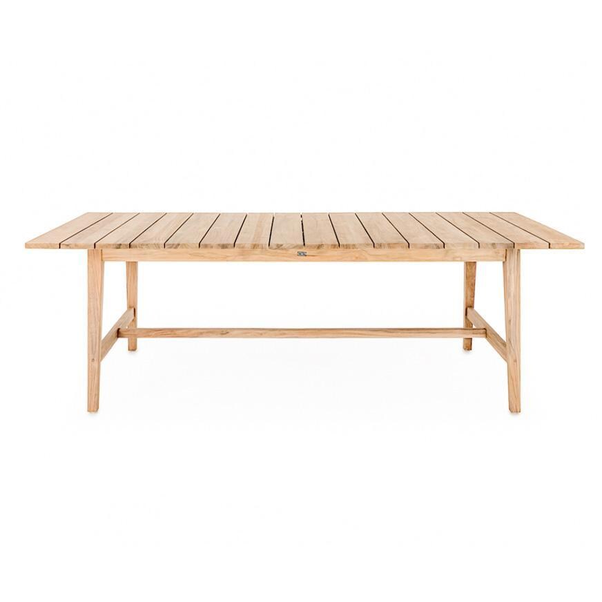Teak + Table Havana/Capri Expansion 7 Piece - Fully Retracted Table - White Background thumbnail