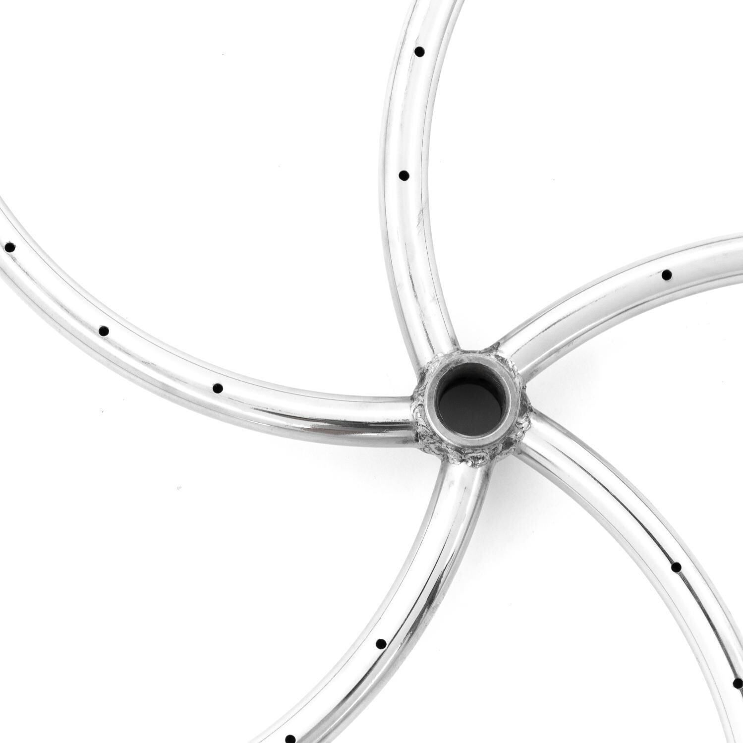 Firenado 24-Inch Natural Gas Spiral Ring Burner - Stainless Steel - Burner Detail thumbnail