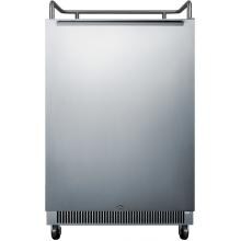 Summit 24-Inch 6.5 Cu. Ft. DIY Tap Outdoor Rated Beer Dispenser / Kegerator - Stainless Steel - SBC678OSNK image