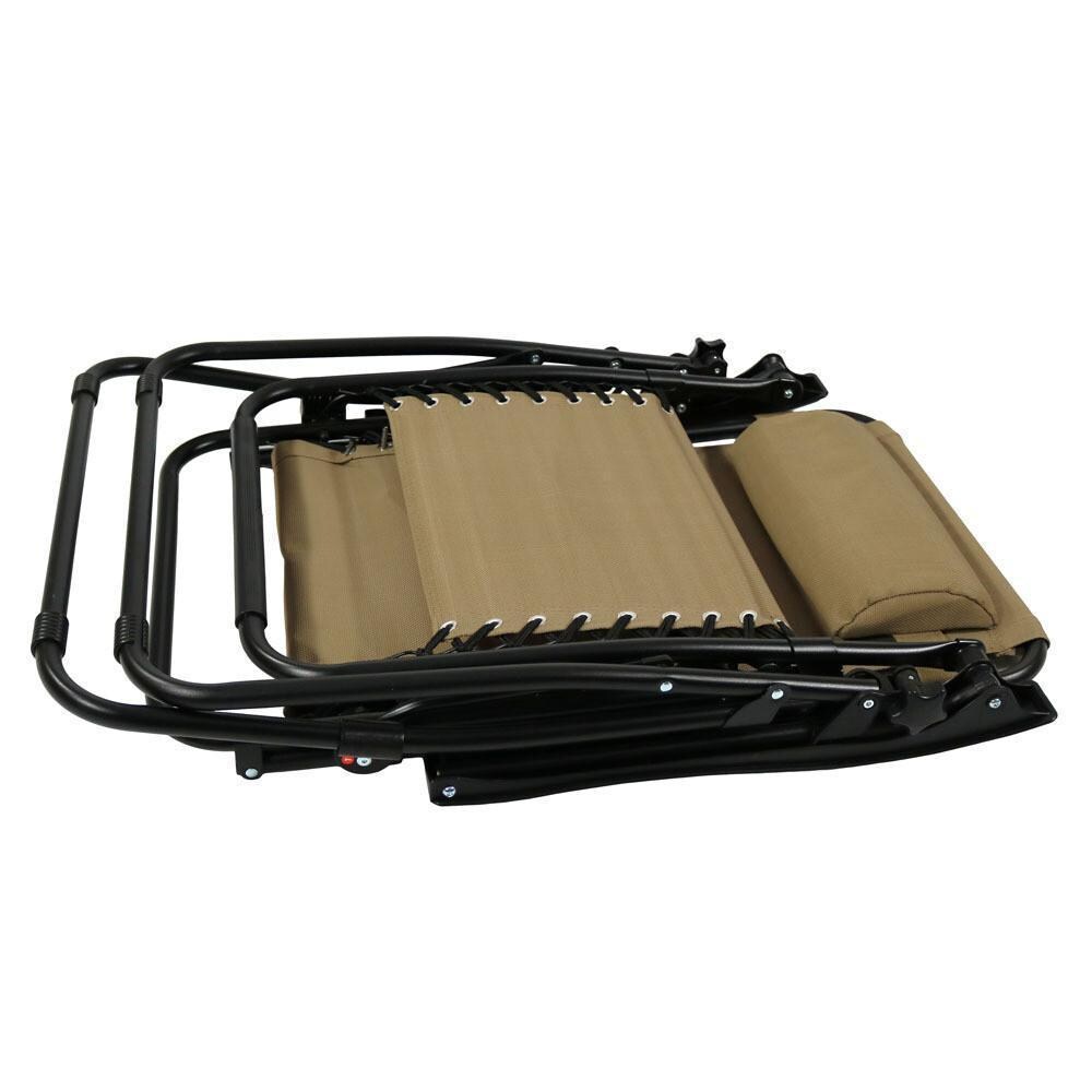 Ultimate Patio Oversized Zero Gravity Lounge Chair W/ Pillow & Cup Holder - Folded Chair - Detail thumbnail