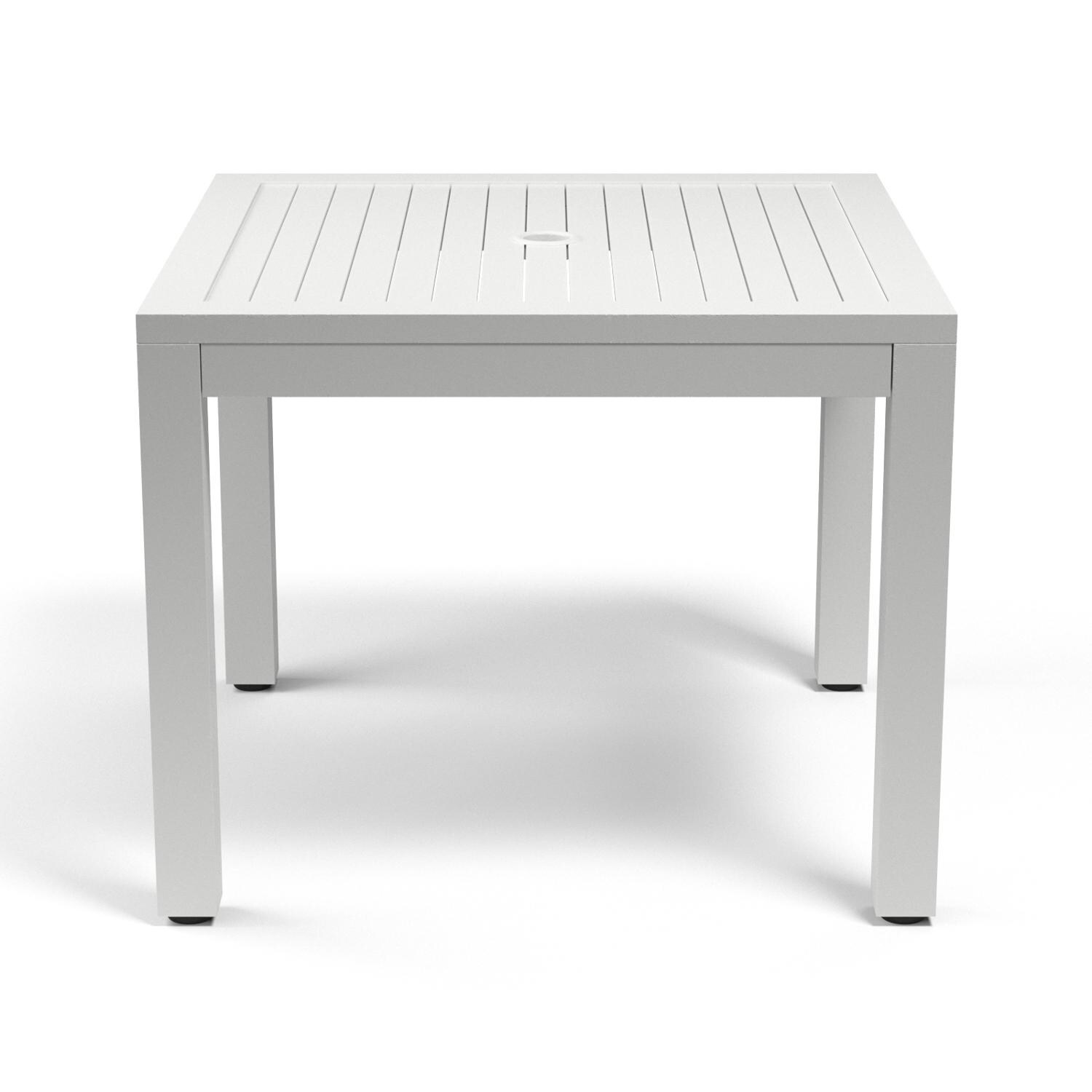 Sunset West - 1101-SQT36 - Naples 36-Inch Square Aluminum Patio Dining Table - Side View thumbnail