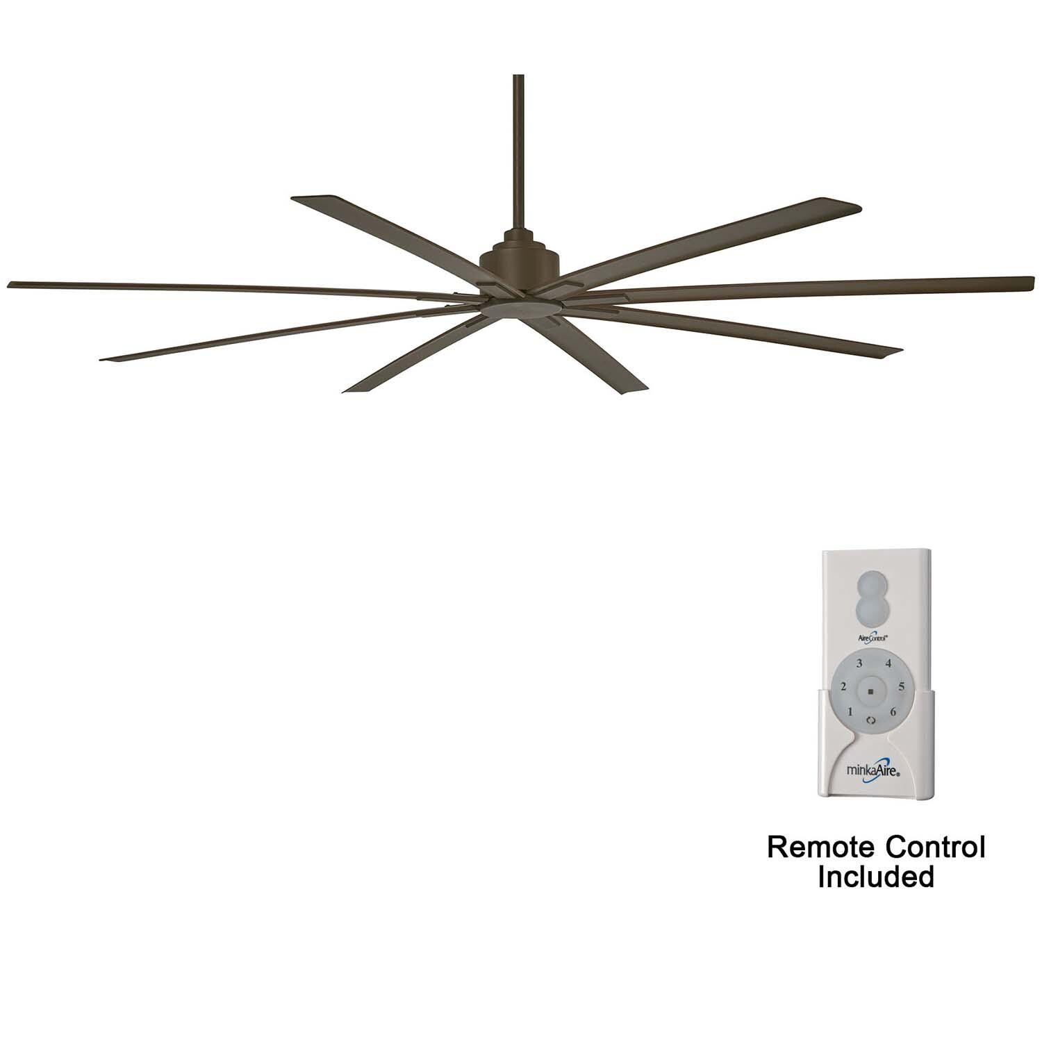 Minka-Aire F896-84-ORB Xtreme H2O 84-Inch 8-Blade Ceiling Fan in Oil Rubbed Bronze Finish w/ Oil Rubbed Bronze Blades - Remote Included thumbnail