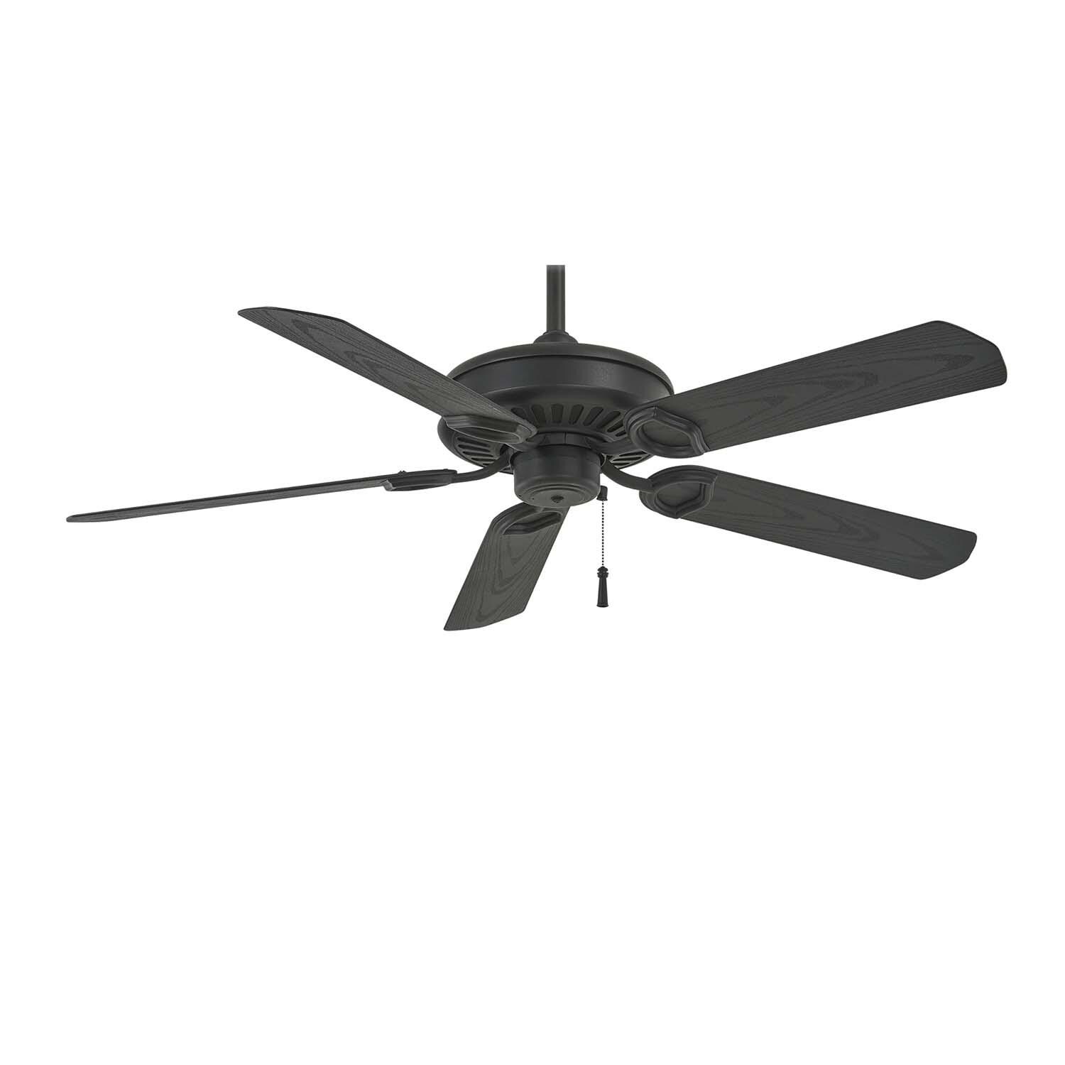 Minka-Aire F589-TCL Sundowner 54-Inch 5-Blade Ceiling Fan in Textured Coal Finish w/ Textured Coal Blades - Convertible thumbnail