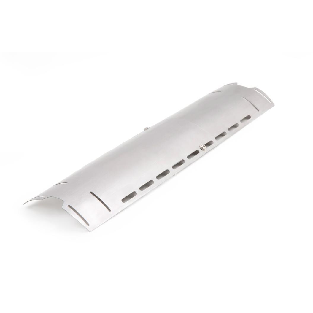 GrillPro Stainless Steel Universal Adjustable Front-to-Back Heat Plate - 92381 - Angled - White Background thumbnail