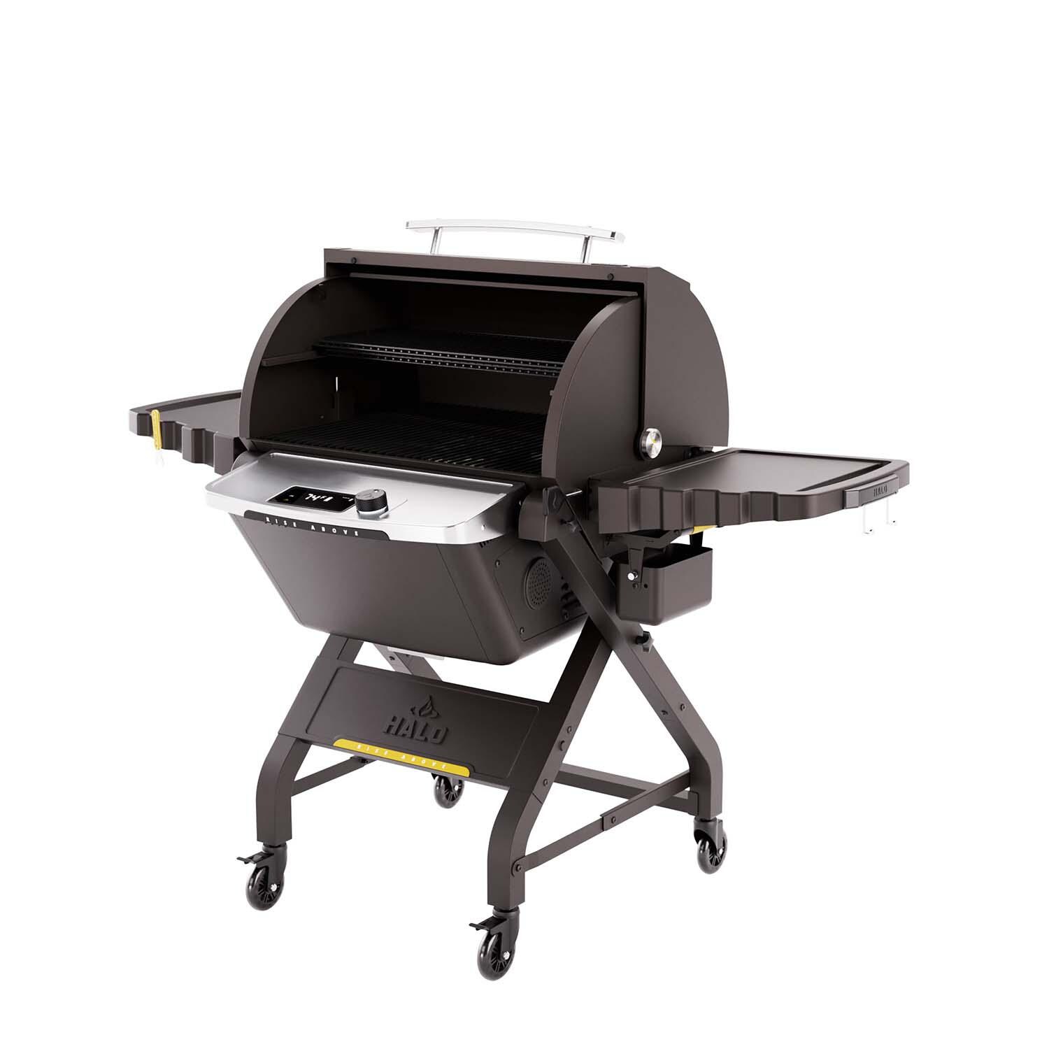 HALO HS-1003-XNA Prime1100 Outdoor Pellet Grill - Open thumbnail