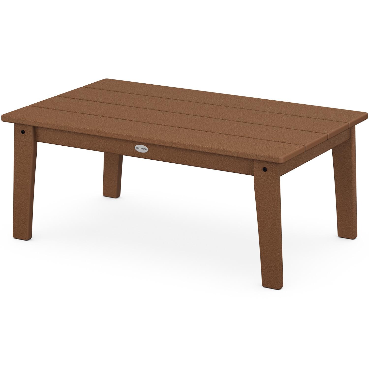 POLYWOOD Lakeside 22 X 36-Inch Coffee Table - Teak image