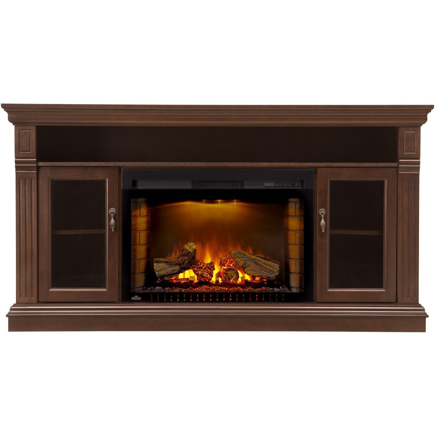Napoleon NEFP29-1415E 64-Inch Canterbury Electric Fireplace Media Console - Espresso Walnut - Orange Night Light thumbnail