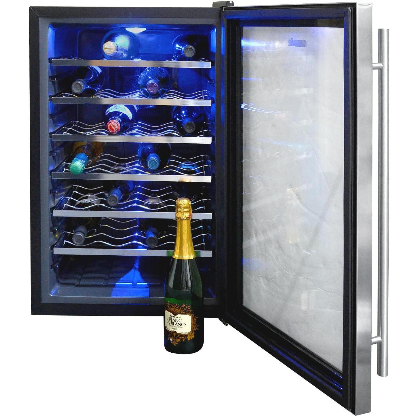 NewAir 28 Bottle Freestanding Thermoelectric Wine Cooler - AW281E - Door Open thumbnail