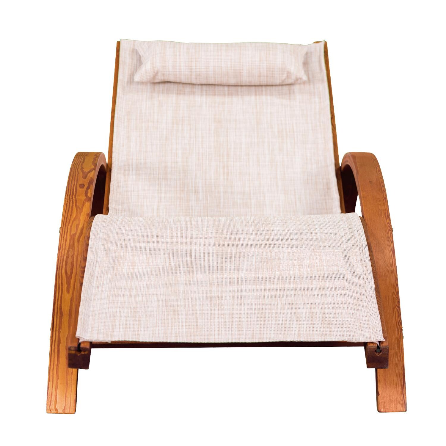 Leisure Season Sling Patio Chaise Lounge - Front View thumbnail