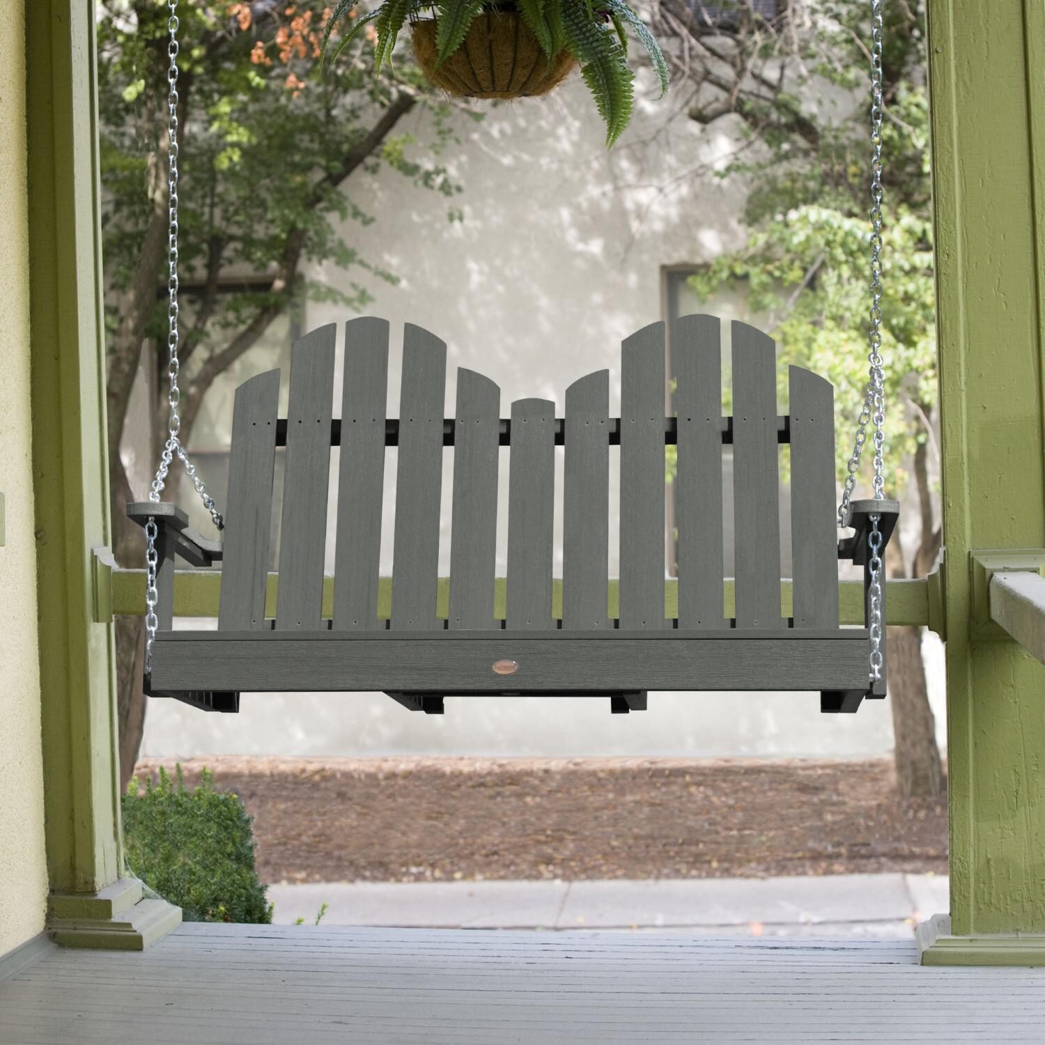 Lakeview Paradise Key 4-Foot Porch Swing - Coastal Teak - Front thumbnail