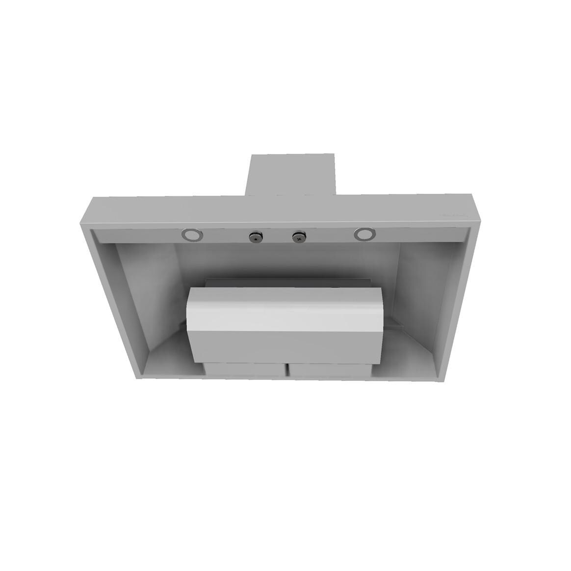 Vent-A-Hood EPH18-236 SS 36-Inch 600 CFM Premier Magic Lung Euro-Style Wall Mounted Vent Hood & Duct Cover for 8 ft Ceilings - From Below thumbnail