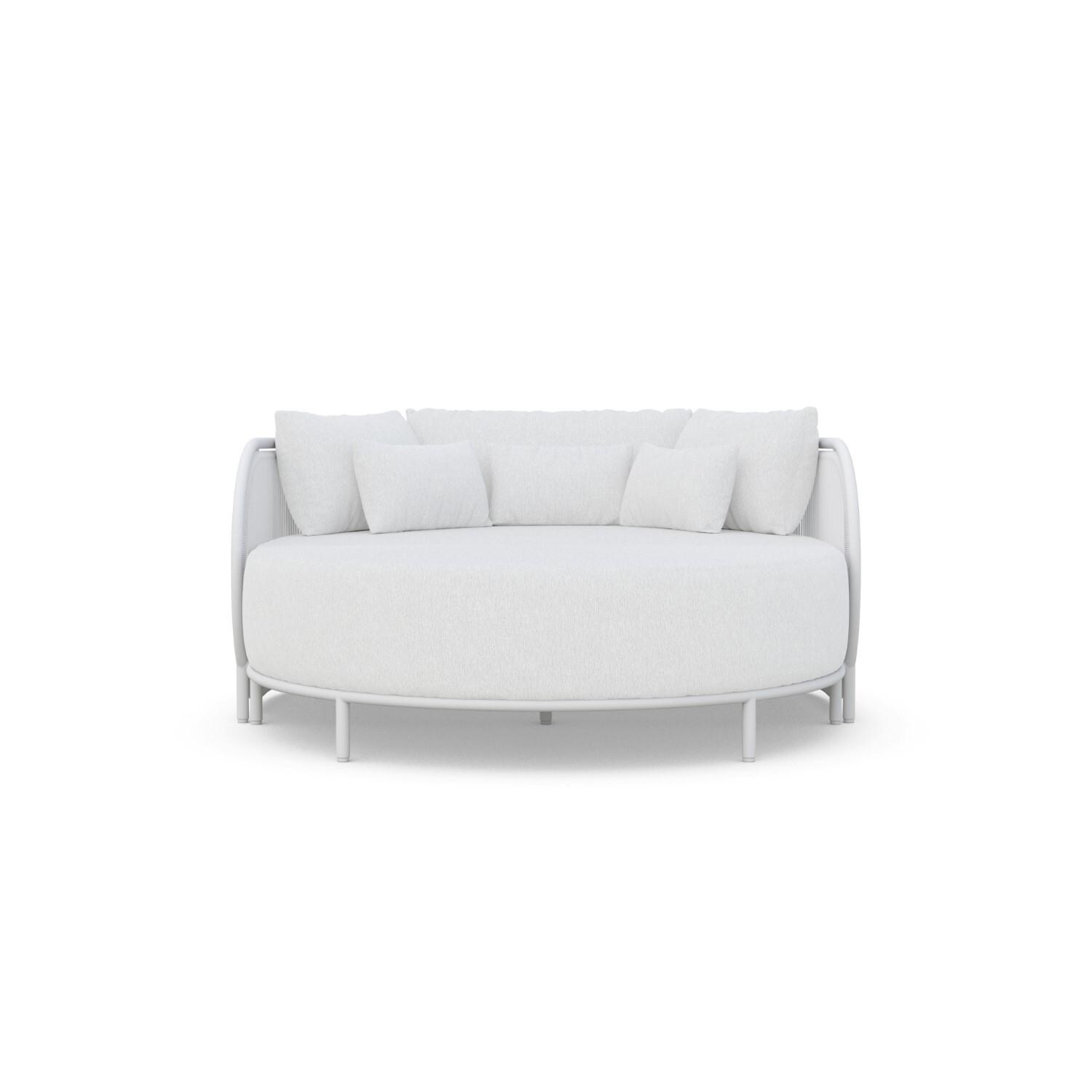 Azzurro Living KAM-TR17DB-CU Kamari Woven Rope Daybed in White Mist/Cloud - Front - White Background thumbnail