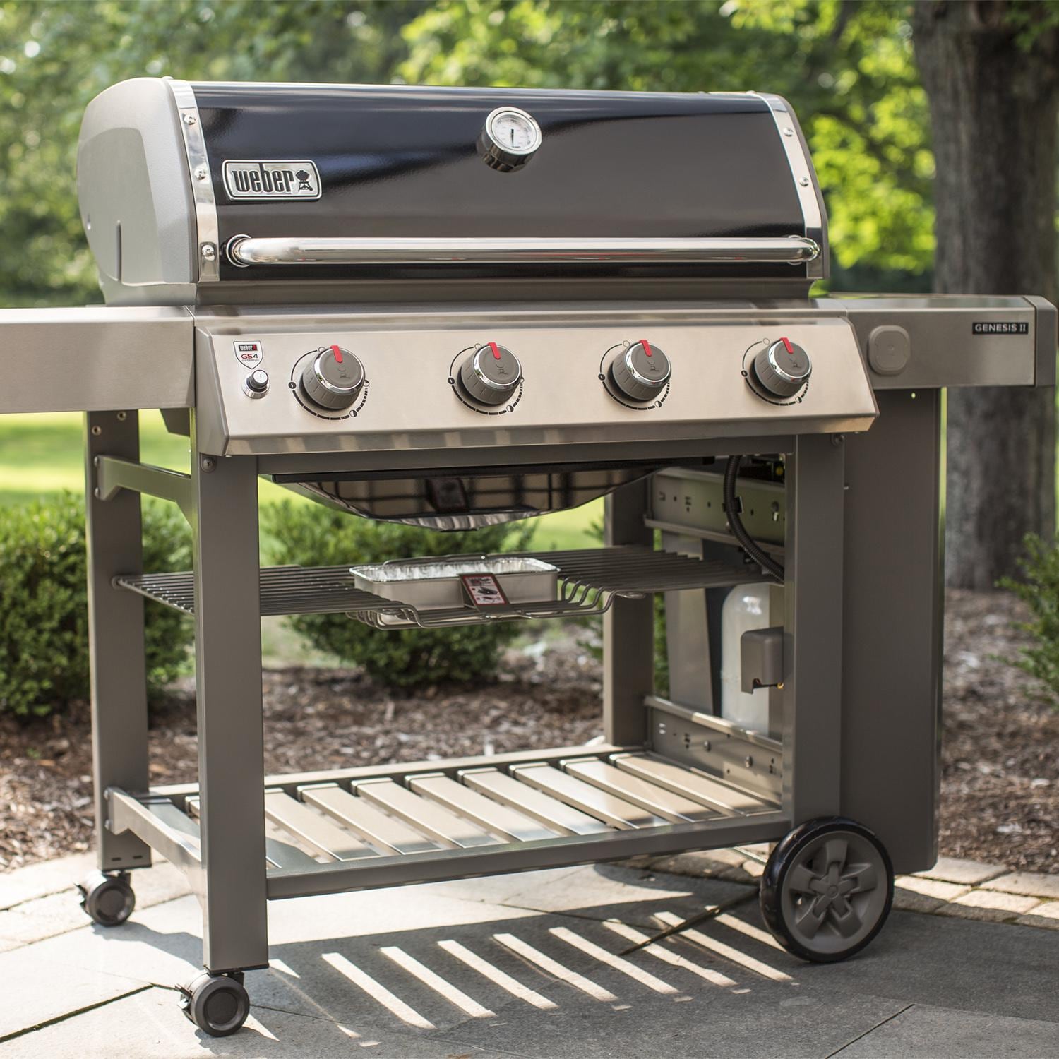 Weber Genesis II 62011001 E-410 Propane Gas Grill - Black (2019) - Lifestyle View thumbnail