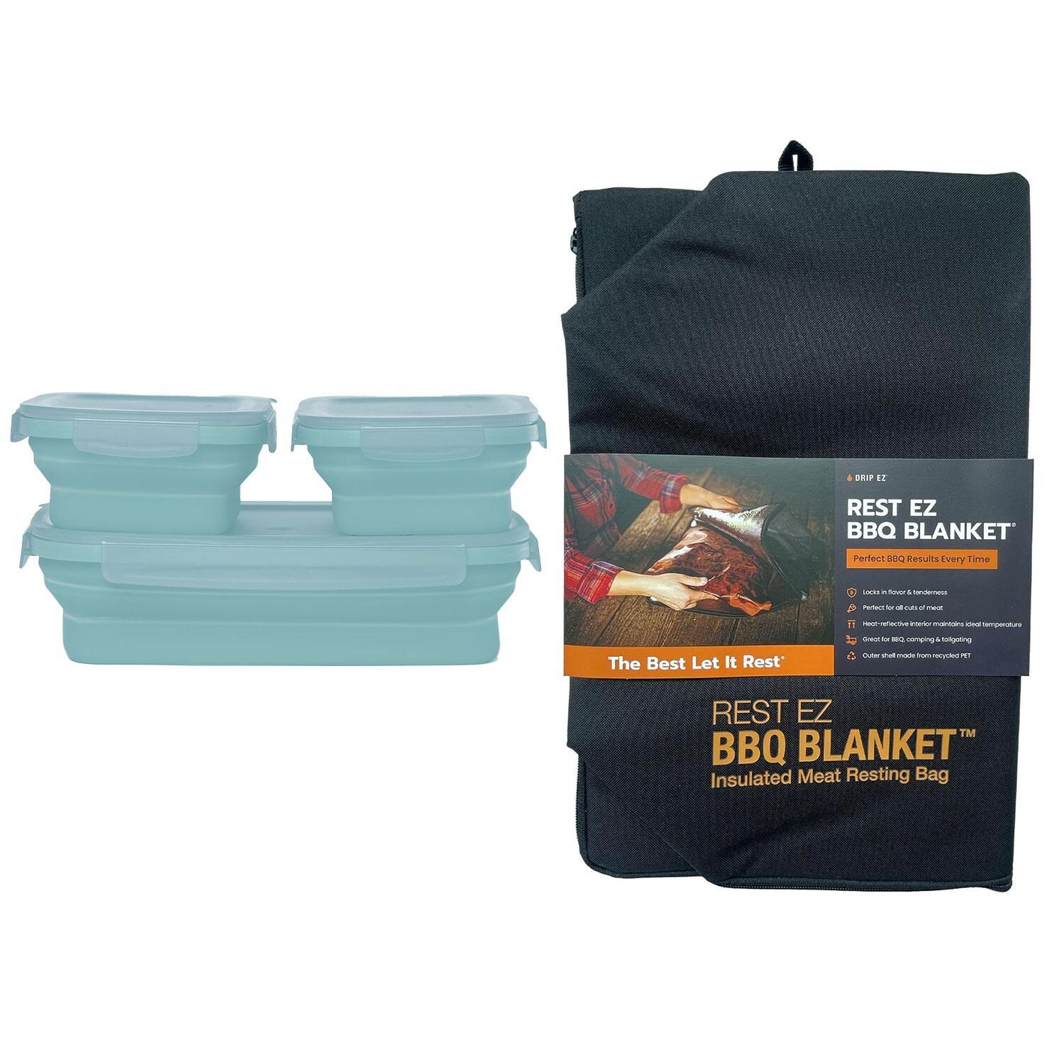 Drip EZ Secondz Storage & Blanket Bundle - Ice Blue/Black