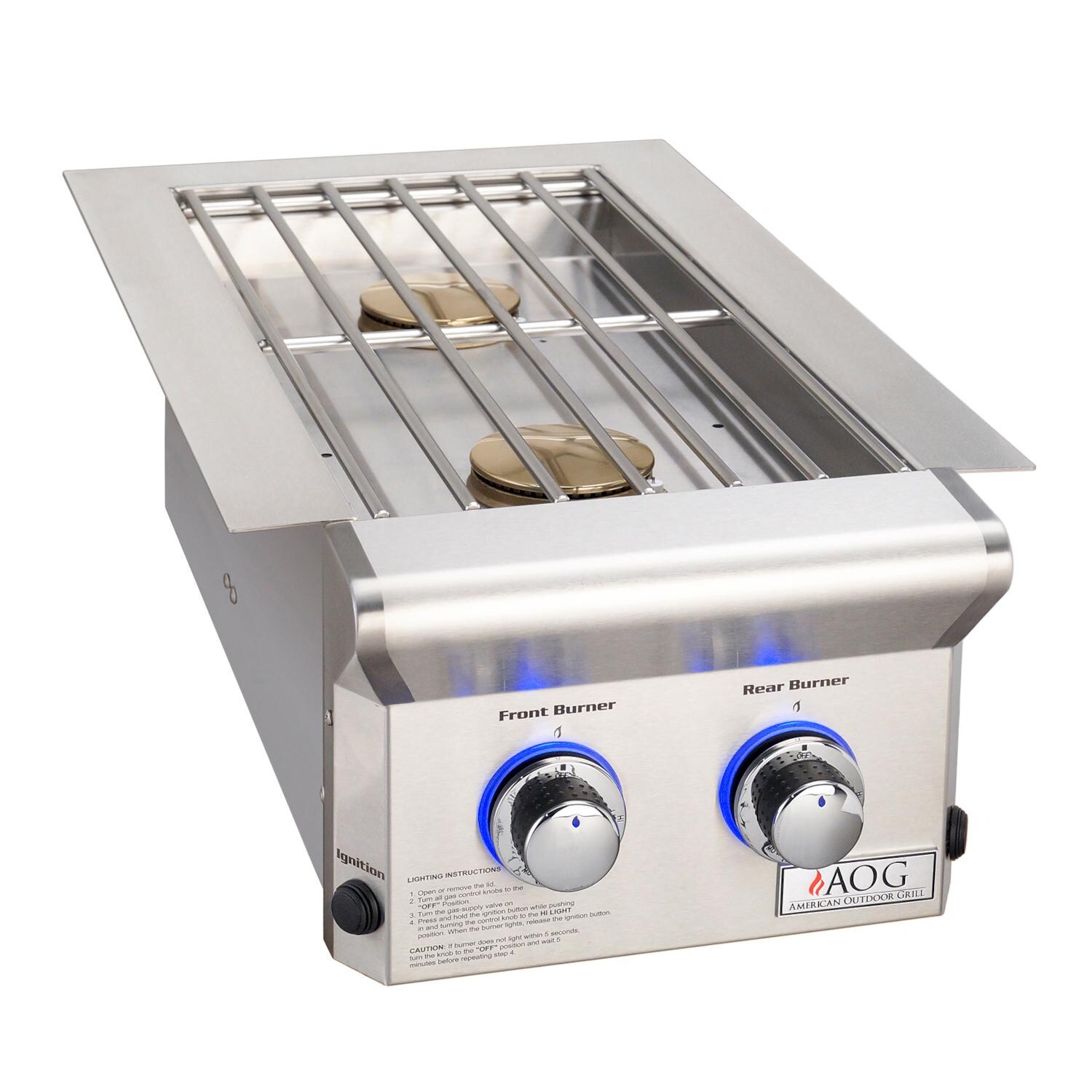 American Outdoor Grill L-Series Drop-In Natural Gas Double Side Burner - 3282L thumbnail