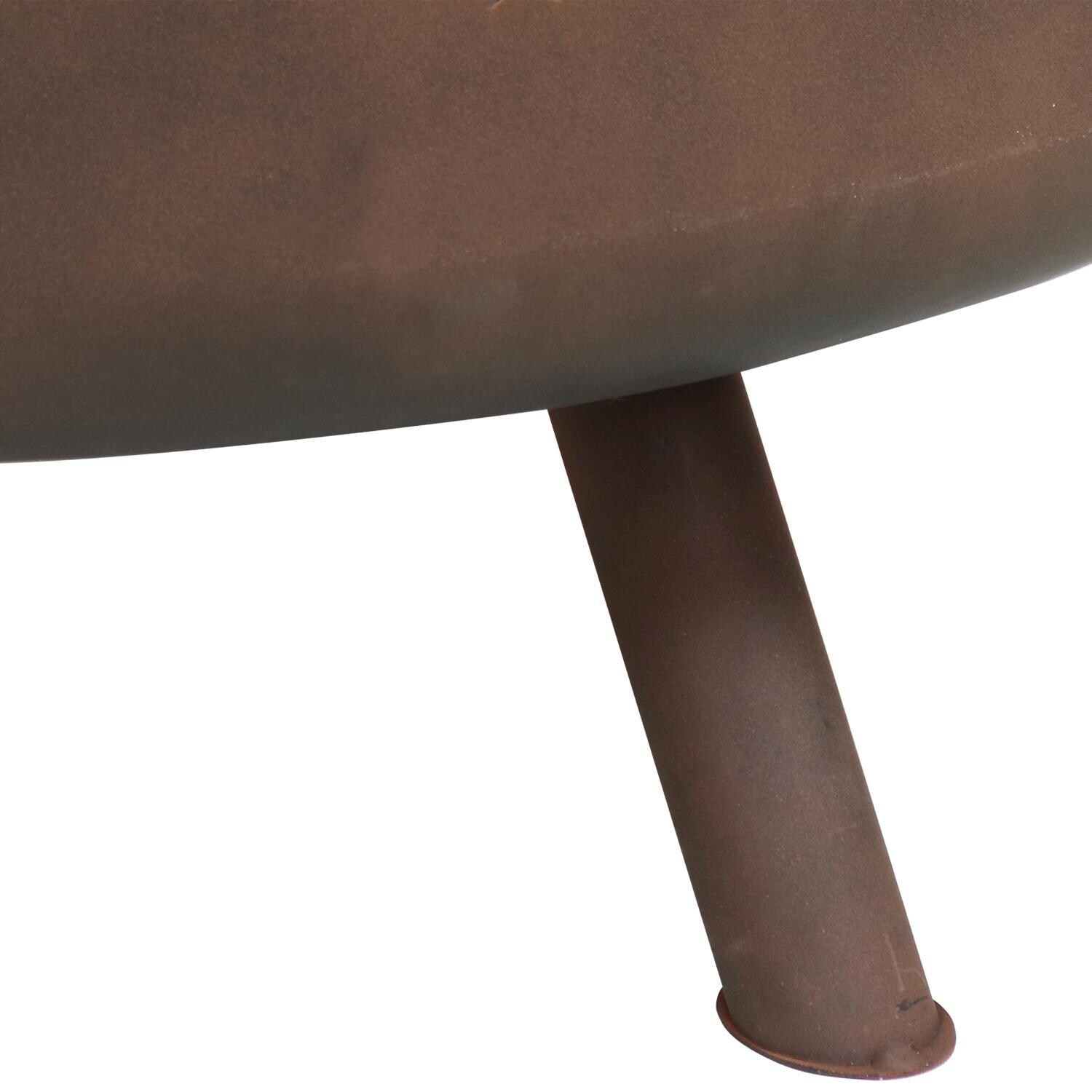 Ultimate Patio 30-Inch Steel Cosmic Wood Burning Fire Pit - Leg Detail thumbnail