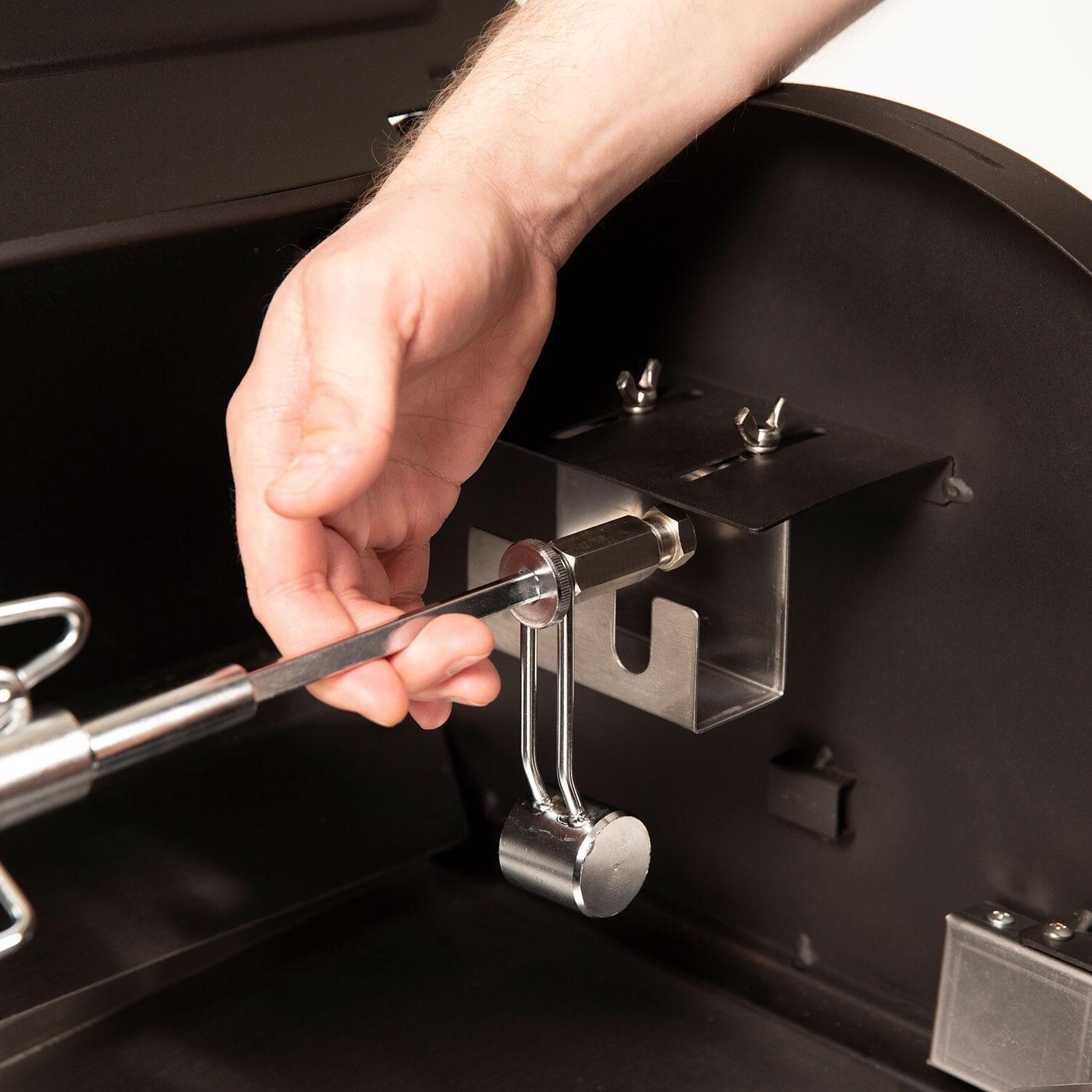 Broil King 60669 Deluxe Pellet Rotisserie Kit - Assemble - White Background thumbnail