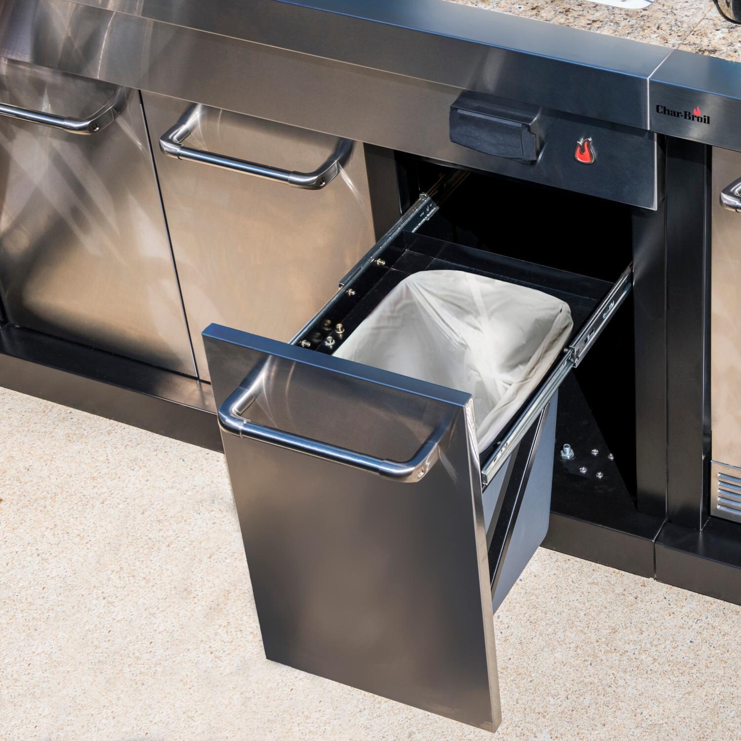 Charbroil 463246418 Medallion Series Modular Outdoor Kitchen Entertainment Module - Trash Bin Drawer