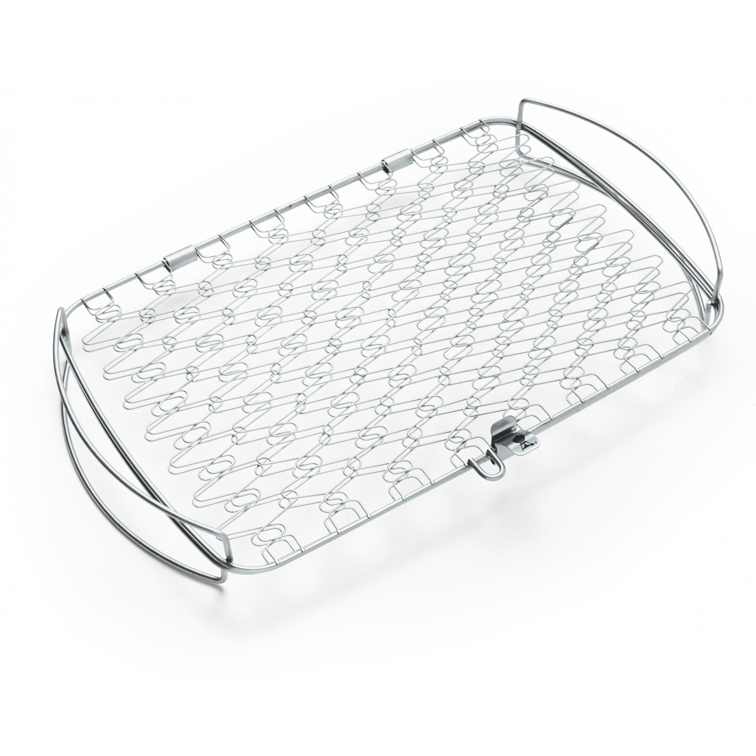 Weber 6471 Original Large Stainless Steel Fish Basket - Full View thumbnail