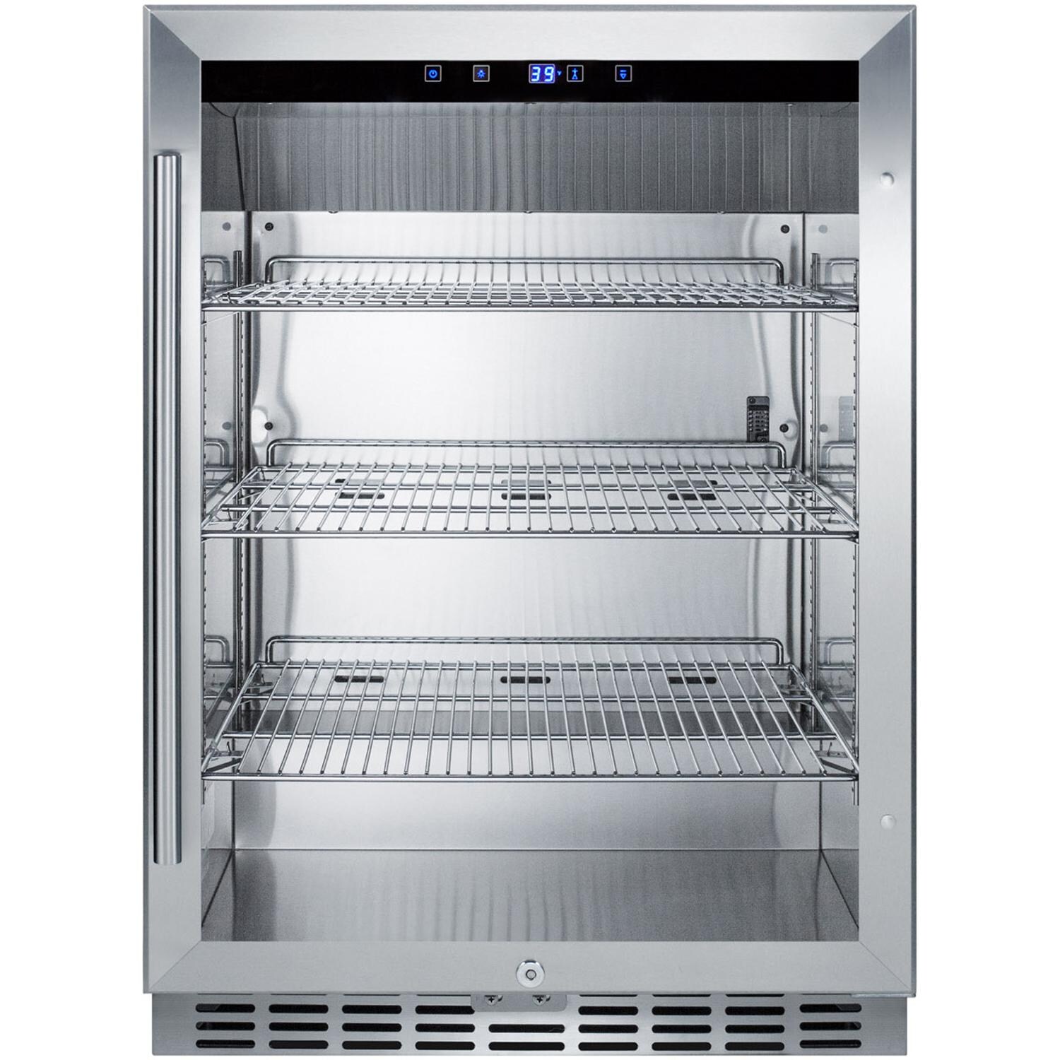 Summit Commercial SCR611GLOS 24-inch 5.0 Cu. Ft. Outdoor Rated Built-In Compact Refrigerator - Front thumbnail