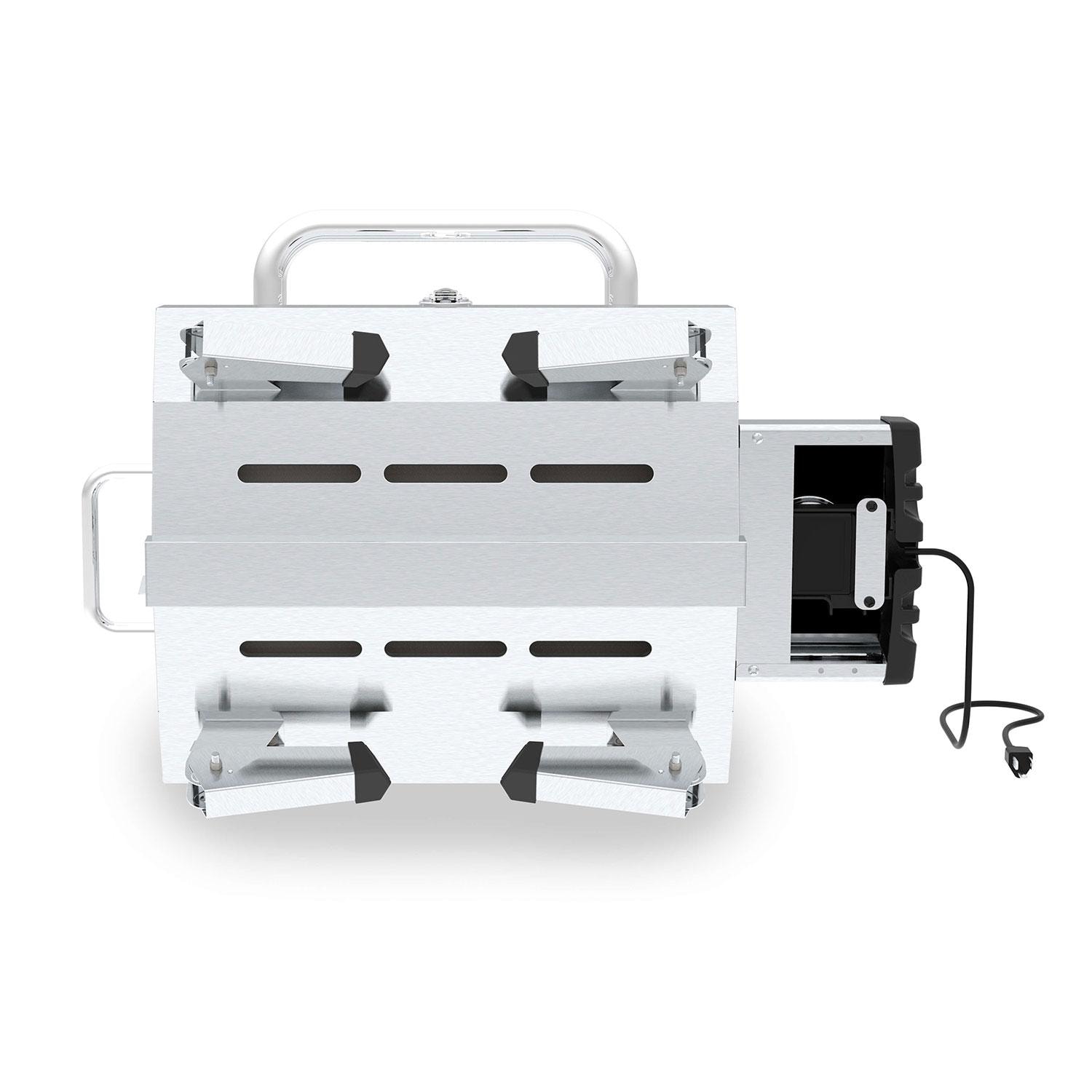 GrillPro 201119 Countertop Electric Tabletop Grill - Rear - Front View - White Background thumbnail