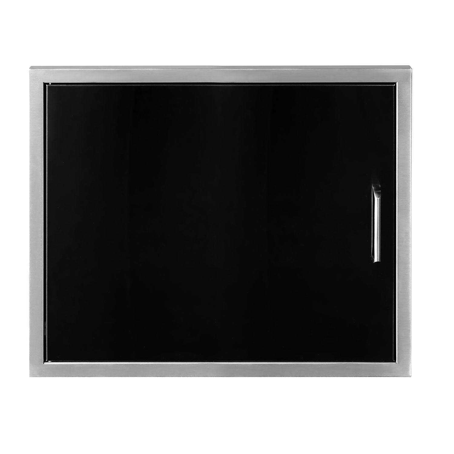 Wildfire WFHSD2720-BSS 27 x 20 Black 304 SS Horizontal Single Access Door - Display - White Background thumbnail