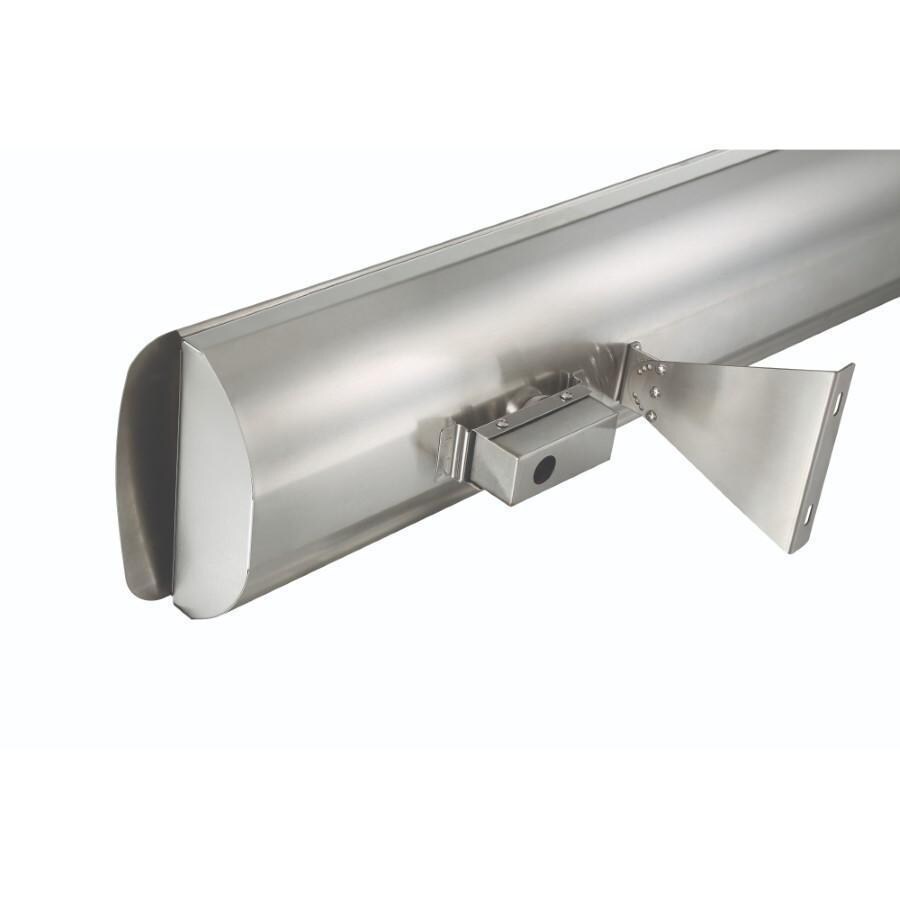 Eurofase EF60240S4 Astra Series 61-Inch 6000 Watt Dual Element 240V Electric Infrared Patio Heater In Stainless Steel - Back - White Background thumbnail