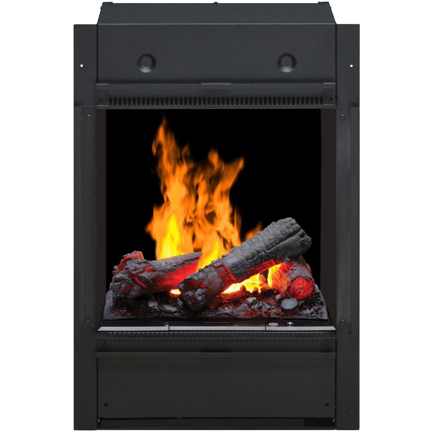 Dimplex Opti-Myst Pro Portrait 19-Inch Built-In Electric Firebox - Inner-Glow Logs- Front View thumbnail