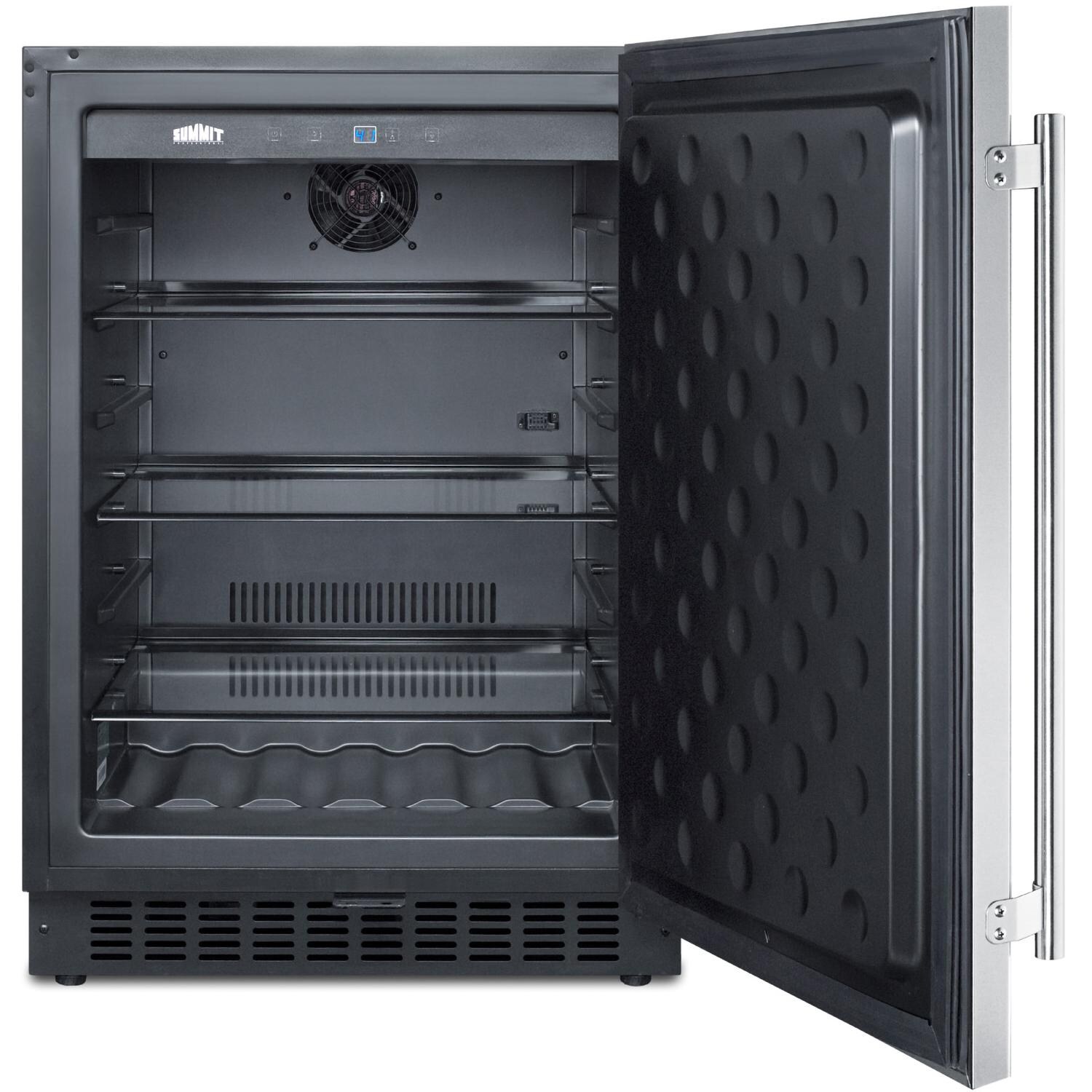 Summit SPR627OSCSS 24-Inch Commercial Outdoor Rated Compact Refrigerator - Interior thumbnail