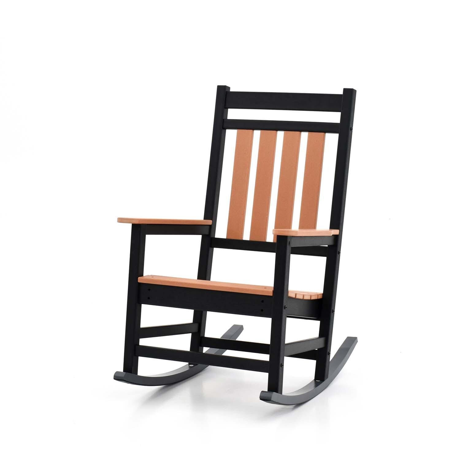 Candleview Polyresin Club Rocking Chair By Lakeview Outdoor Designs - White Background thumbnail