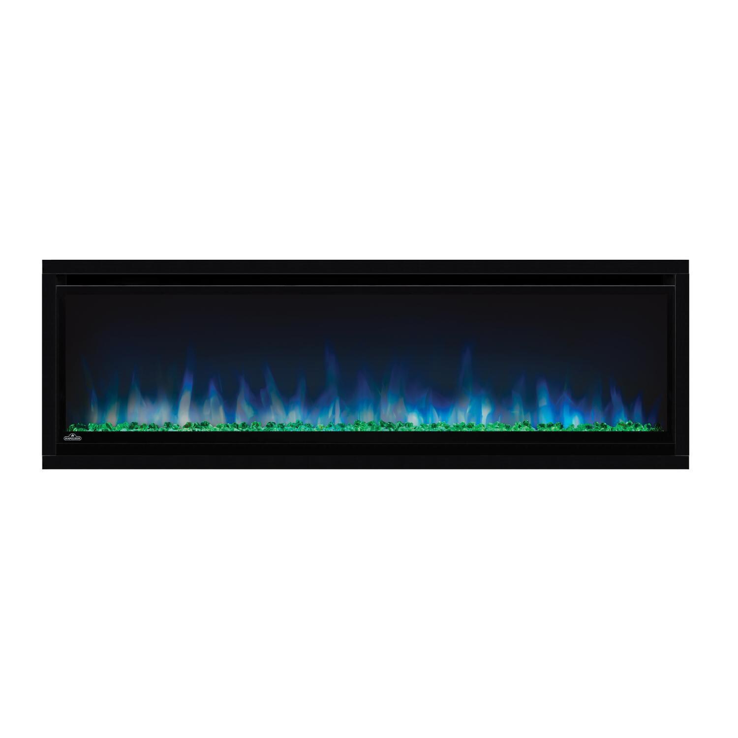 Napoleon NEFL50CHS 50-Inch Alluravision Slimline Wall Mount Electric Fireplace - Green Ember Bed - Blue Flames thumbnail