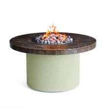 Lynx Sedona 44-Inch Propane Ice N Fire Pit Table - Round - Falcon Gray