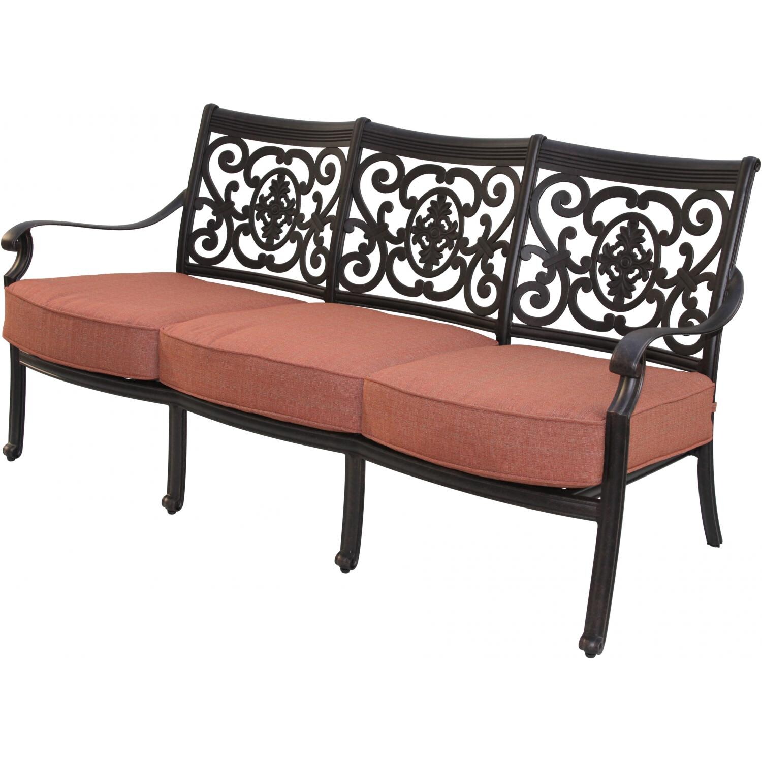 Darlee St. Cruz Deep Seating Patio Sofa - Antique Bronze thumbnail