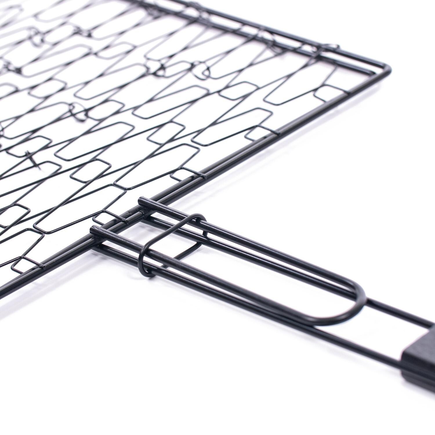 BBQGuys Signature BBQ-FGB Non-Stick Flexible Grilling Basket - Ring Keeps Basket Closed thumbnail