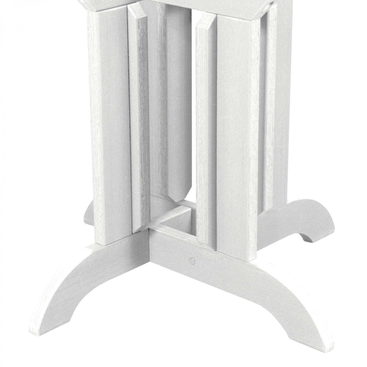 Lakeview Elm Pointe 5 Piece Round Counter Height Dining Set - White - Table Base - Detail thumbnail