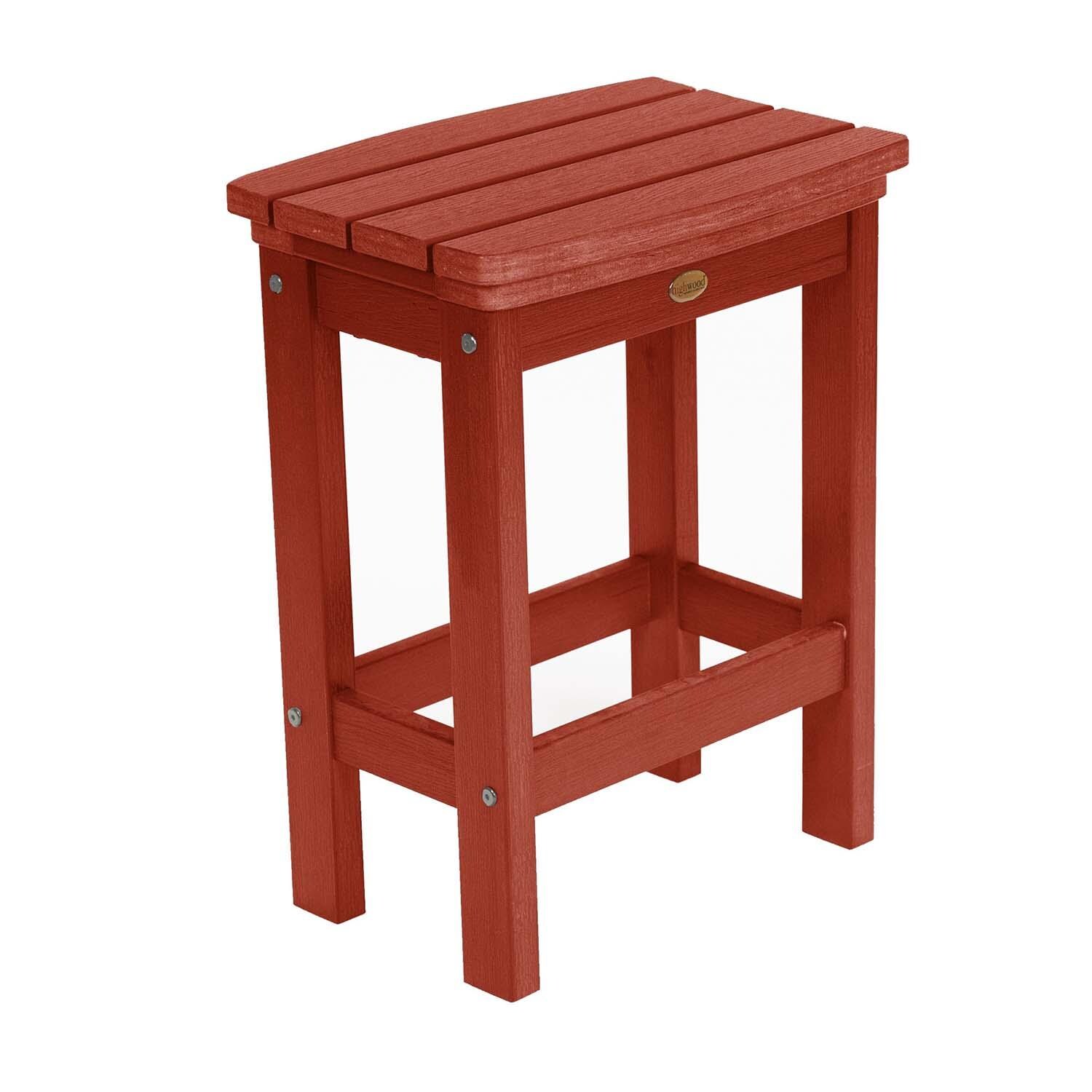 Hart Lane 6 Pc Recycled Plastic Counter Height Dining Stool in Rustic Red By Lakeview - White Background thumbnail