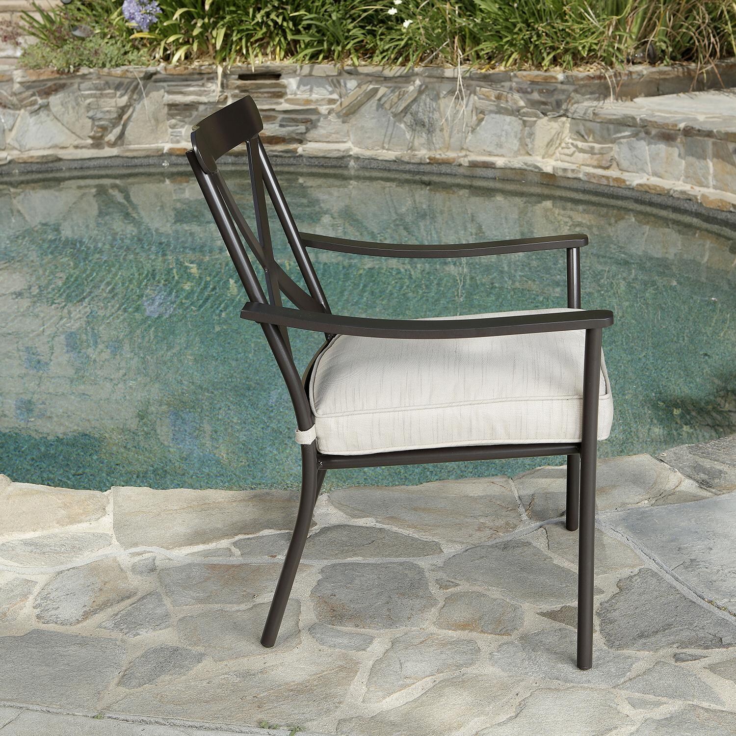 Lakeview Outdoor Designs Conde 7 Piece Aluminum Patio Dining Set - Patio Dining Chair Side thumbnail