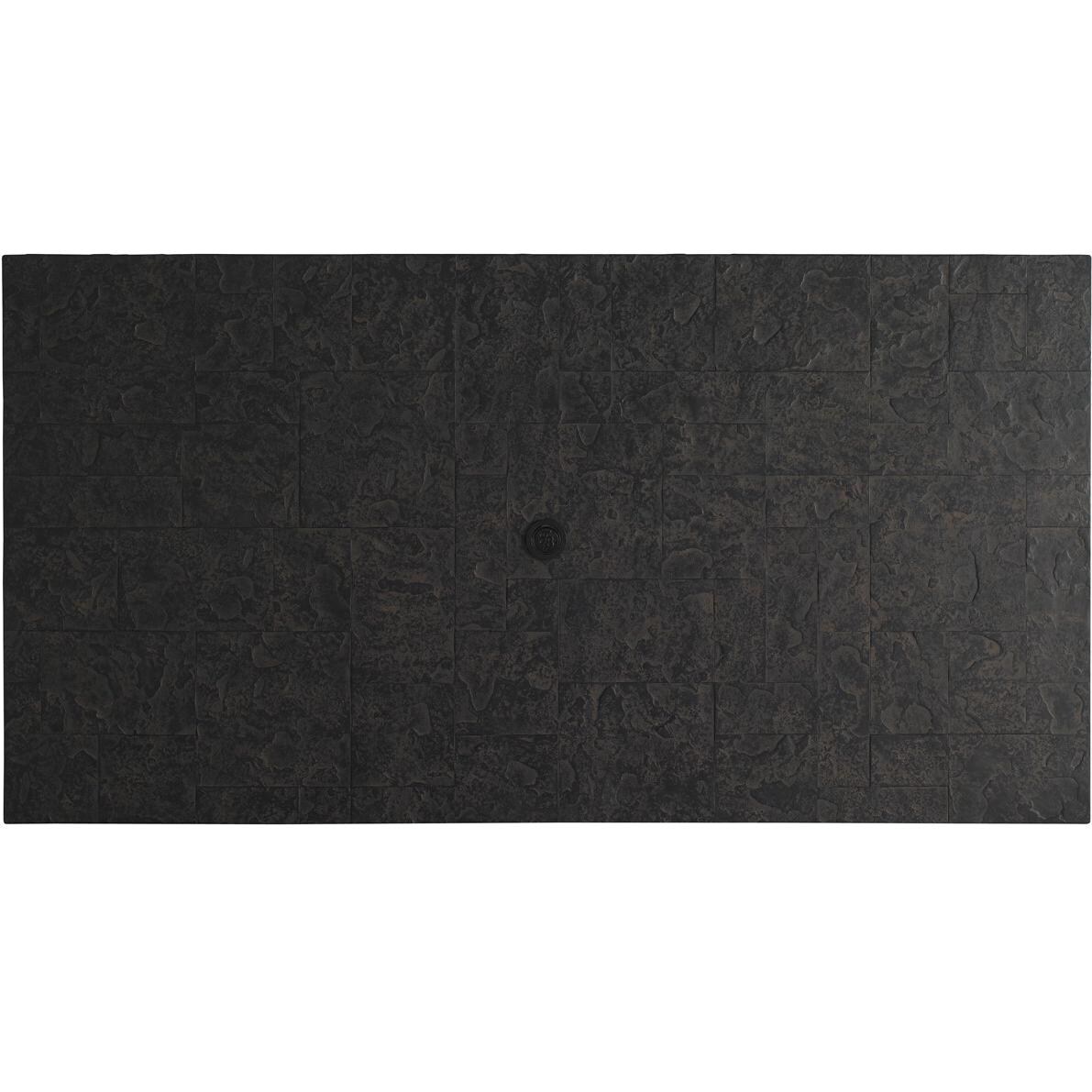 Tommy Bahama 3230-876 Blue Olive Wicker Patio 84 Inch Dining Table w/ Weatherstone Top - Weatherstone Top thumbnail