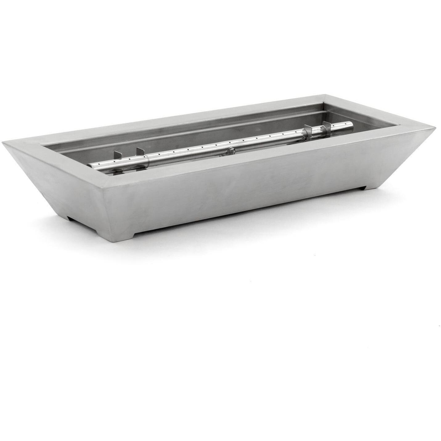 BBQGuys Signature Series Westfalen 24-Inch Table-Top Natural Gas Fire Pit - Stainless Steel thumbnail