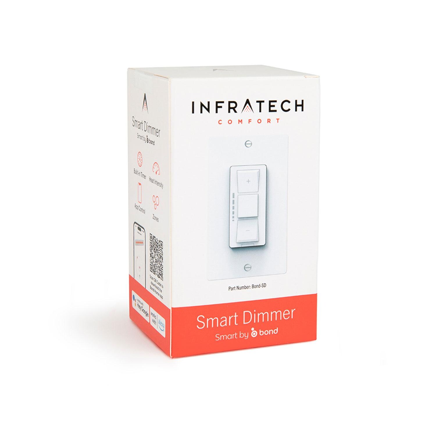 Infratech 15 1720 Smart Dimmer Switch - Box Package - White Background thumbnail