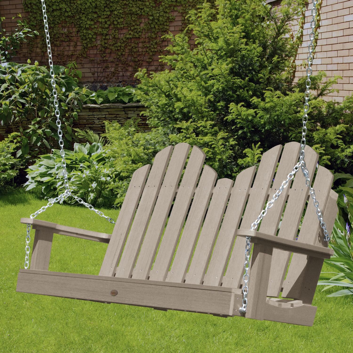 Lakeview Paradise Key 4-Foot Porch Swing - Woodland Brown thumbnail