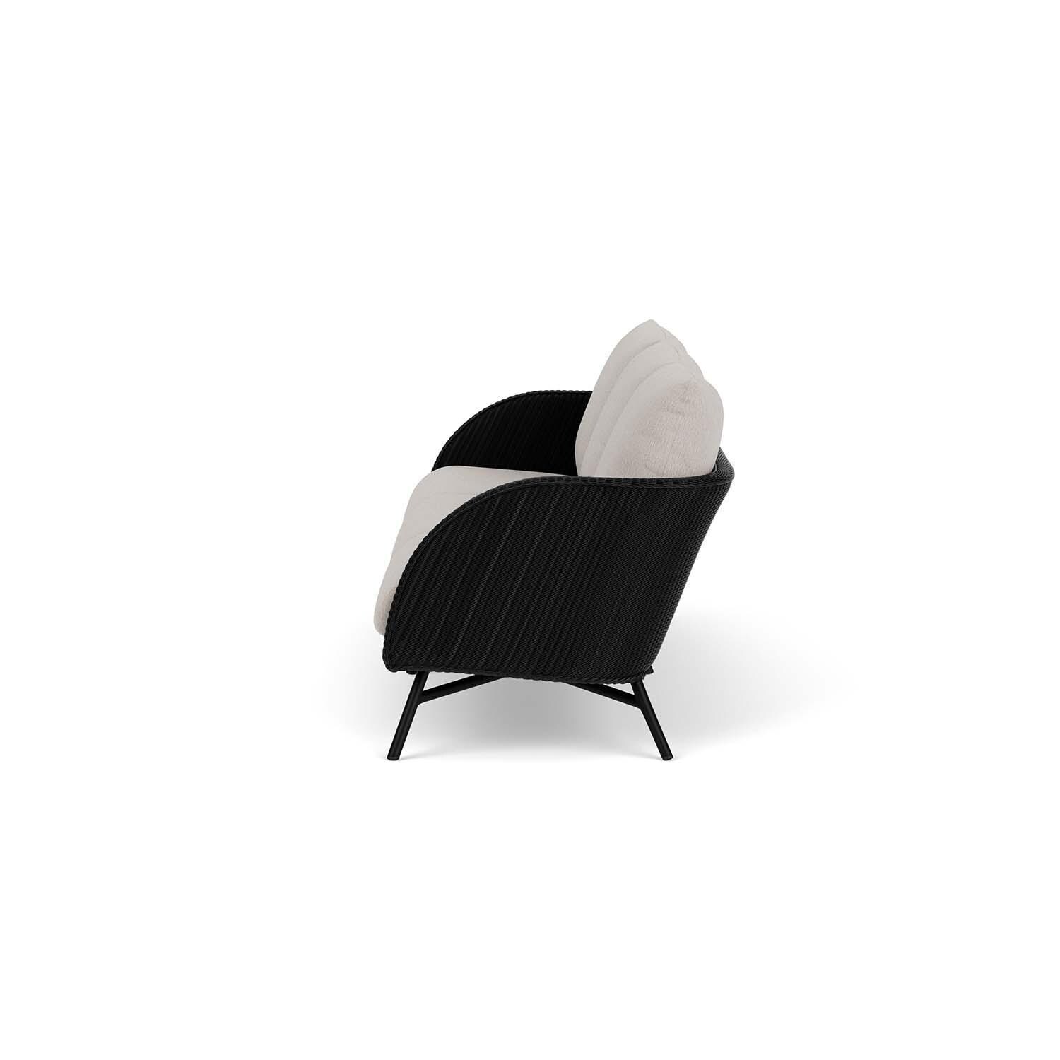 Lloyd Flanders Essence Sofa W/Remy Cloud Fabric - Ebony Finish - Side thumbnail