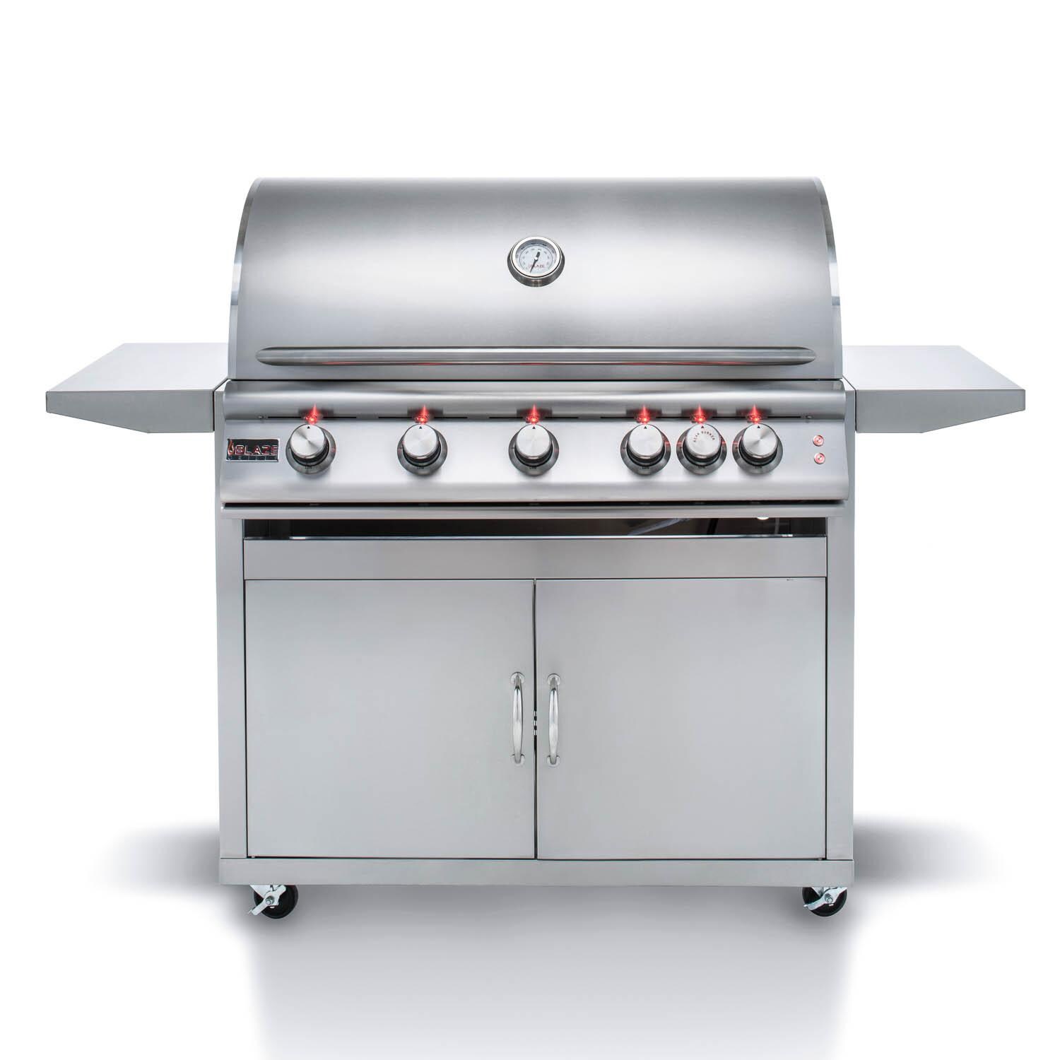 Blaze - BLZ-5LTE2-NG - Premium LTE 40-Inch 5-Burner Freestanding Natural Gas Grill With Rear Infrared Burner & Grill Lights thumbnail