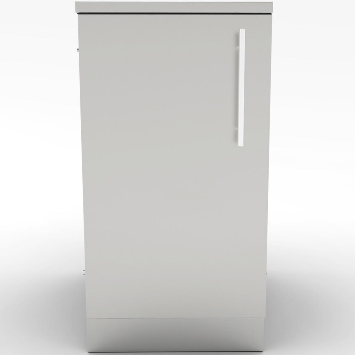 Sunstone SBC18FSDL 18-in Outdoor Kitchen Left Hinge Single Door Island Cabinet - Cabinet Front - White Background thumbnail