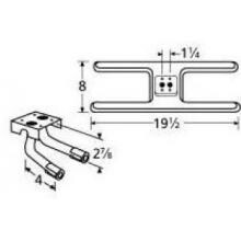 Stainless Steel H Twin, Centered, 1.25 Inch Offset Burner 10602-725LR image