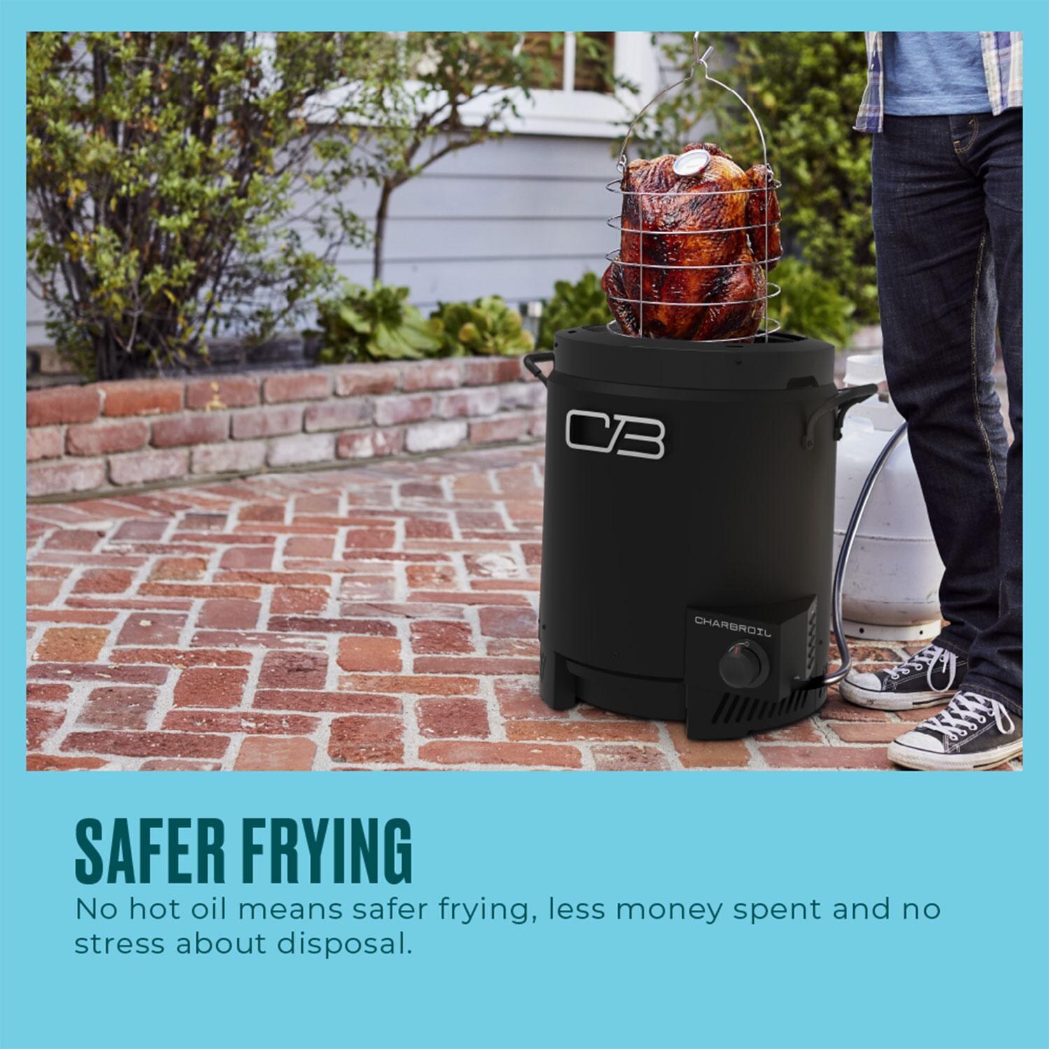 Charbroil 24102165 The Big Easy Outdoor Air Fryer - Fry Safely - Detail thumbnail